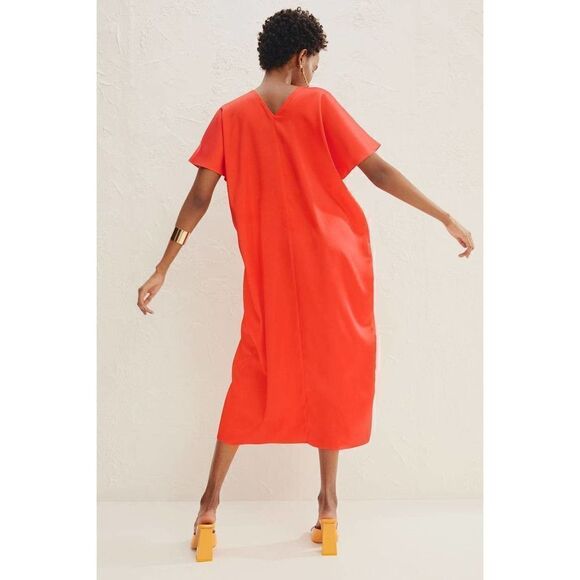 H&M Limited Ramadan Modest Collection Kaftan Dress Satin - Picture 5 of 6